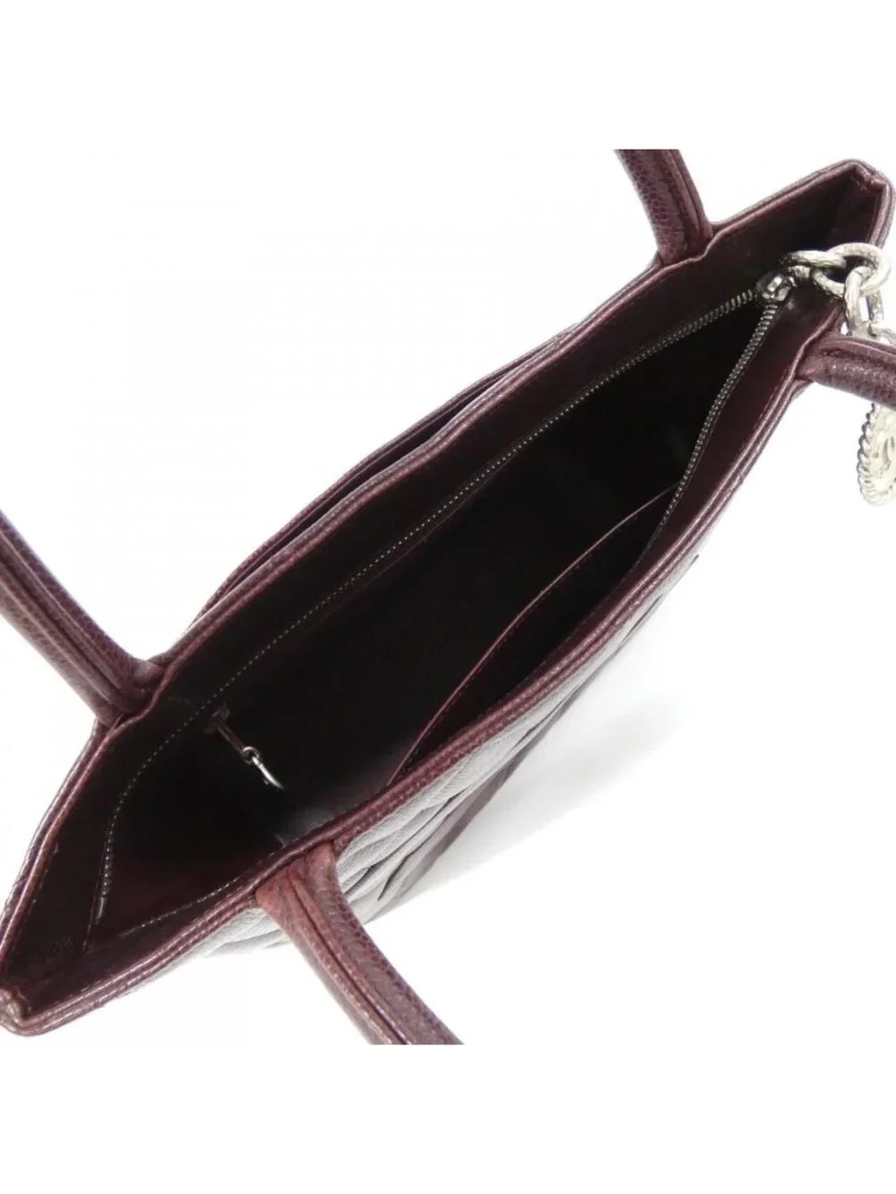 Chanel Vintage Bag Handbag Burgundy